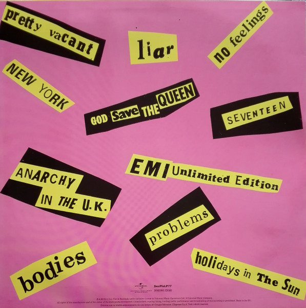 Sex Pistols - Never Mind The Bollocks, Here's The Sex Pistols | Universal Music Group International (SexPisLP77) - 4