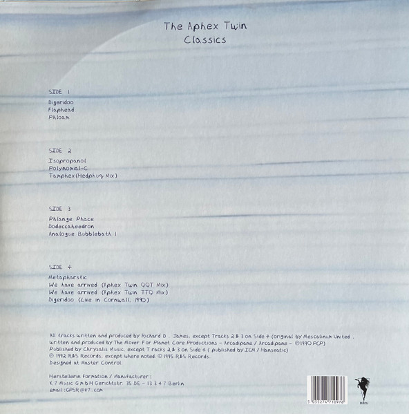 Aphex Twin - Classics | R & S Records (RS 95035) - 2 Aphex Twin - Classics | R & S Records (RS 95035) - 2