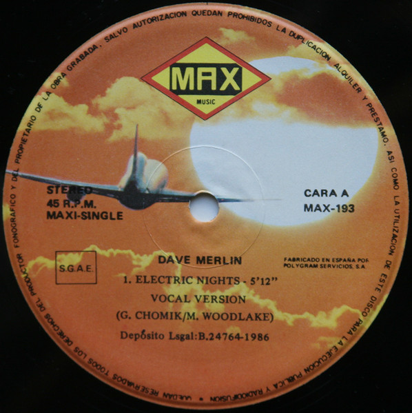 Dave Merlin - Electric Nights | Max Music (MAX 193) - 3