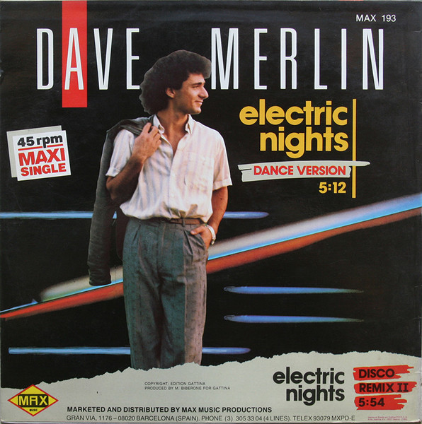 Dave Merlin - Electric Nights | Max Music (MAX 193) - 2