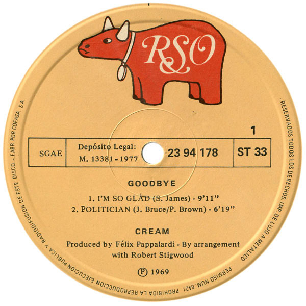 Cream - Goodbye | RSO (23 94 178) - 4