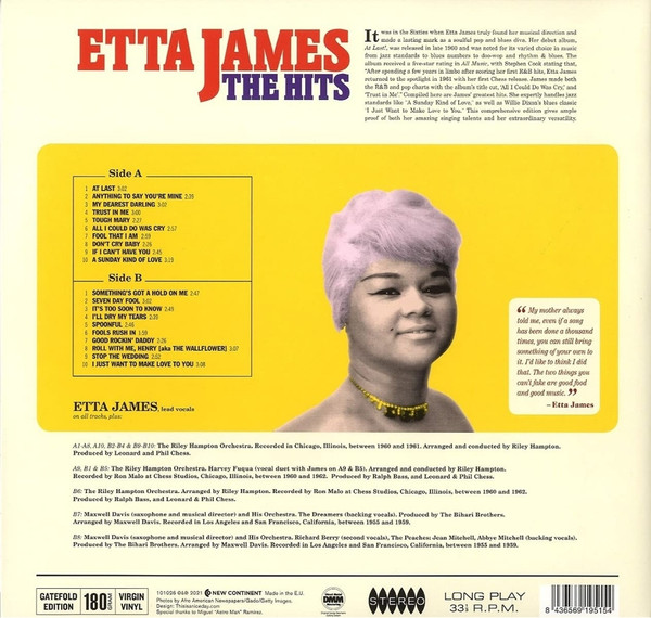 Etta James - The Hits | New Continent (101026) - 2