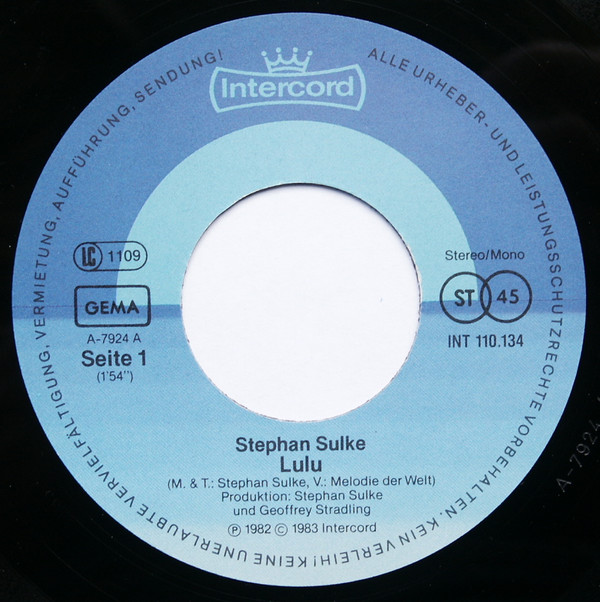 Stephan Sulke - Lulu | Intercord (INT 110.134) - 3