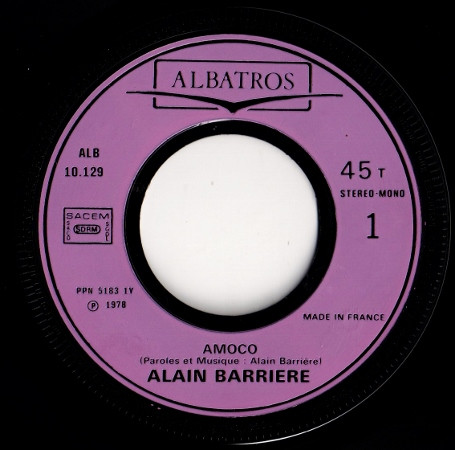 Alain Barrière - Amoco | Albatros (10 129) - 3