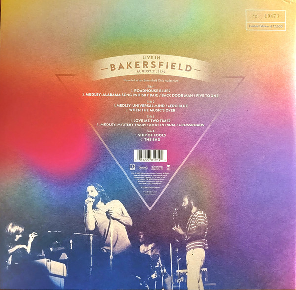 The Doors - Live In Bakersfield, August 21, 1970 | Elektra (R1 725663) - 2 The Doors - Live In Bakersfield, August 21, 1970 | Elektra (R1 725663) - 2