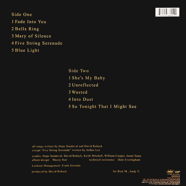 Mazzy Star - So Tonight That I Might See - LP | Capitol Records (00602458662511) - 2