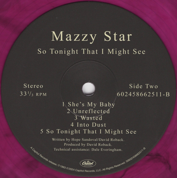 Mazzy Star - So Tonight That I Might See - LP | Capitol Records (00602458662511) - 4