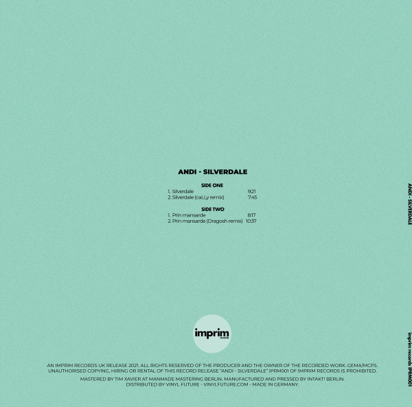 Andi - Silverdale | Imprim Records (IPRM001) - 2 Andi - Silverdale | Imprim Records (IPRM001) - 2