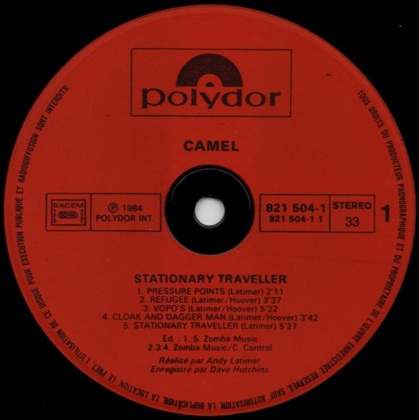 Camel - Stationary Traveller | Polydor (821 504-1) - 3