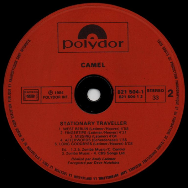 Camel - Stationary Traveller | Polydor (821 504-1) - 4