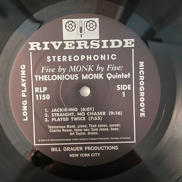 The Thelonious Monk Quintet - 5 By Monk By 5 | Riverside Records (RLP 1150) - 4