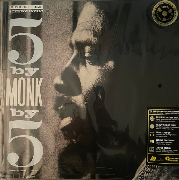 The Thelonious Monk Quintet - 5 By Monk By 5 | Riverside Records (RLP 1150) - main