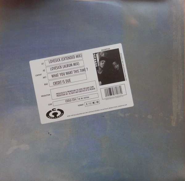 Gang Starr - Lovesick | Cooltempo (COOLX 234) - 2 Gang Starr - Lovesick | Cooltempo (COOLX 234) - 2