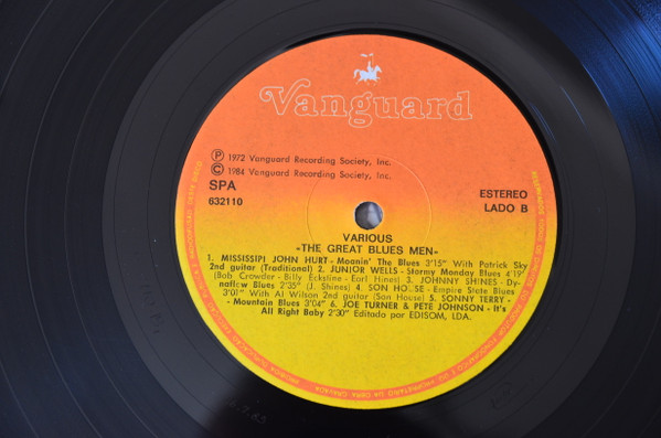 Various - The Great Blues Men | Vanguard (632110) - 4