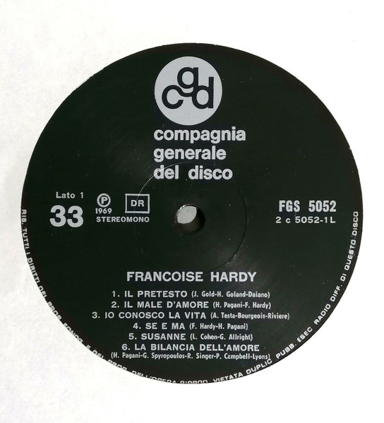Françoise Hardy - Francoise Hardy | CGD (FGS 5052) - 4