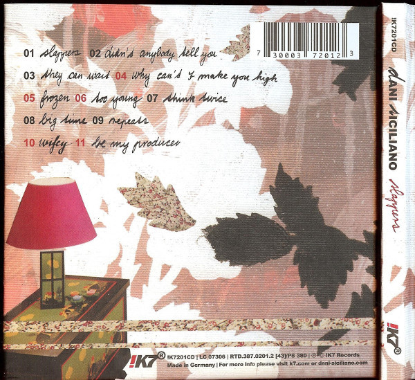 Dani Siciliano - Slappers | !K7 Records (!K7201CD) - 2 Dani Siciliano - Slappers | !K7 Records (!K7201CD) - 2