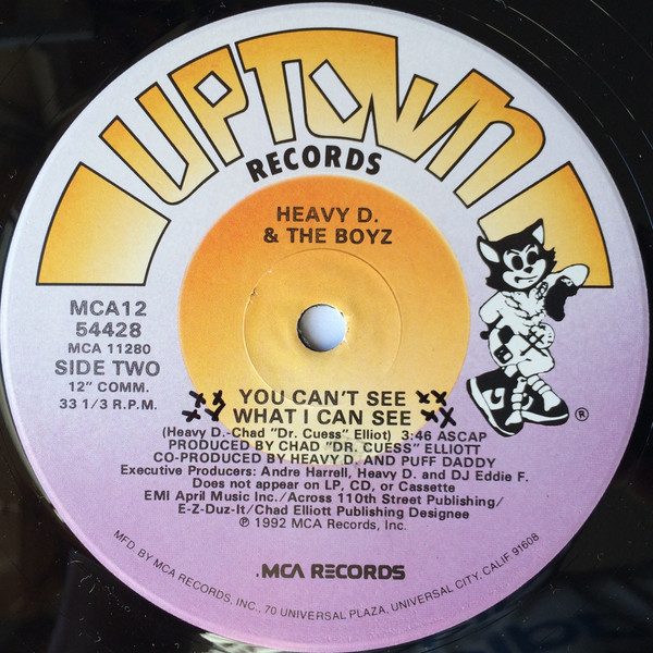 Heavy D. & The Boyz - Don't Curse / You Can't See What I Can See | Uptown Records (MCA12 54428) - main