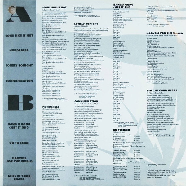 The Power Station - The Power Station 33⅓ | Capitol Records (SJ-12380) - 3 The Power Station - The Power Station 33⅓ | Capitol Records (SJ-12380) - 3