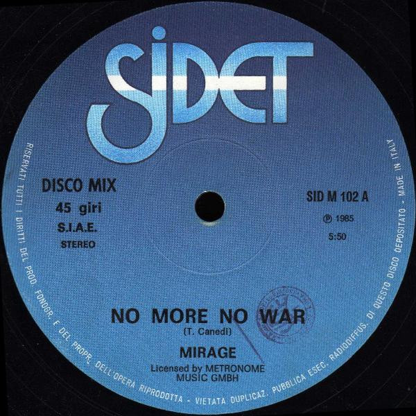 Mirage - No More No War | Sidet (SID M 102) - main