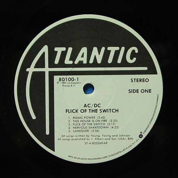 AC/DC - Flick Of The Switch | Atlantic (7 80100-1) - 3