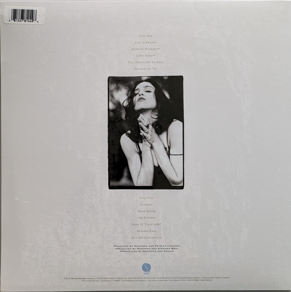 Madonna - Like A Prayer (Limited Edition - Silver Vinyl) [Vinyl] | Sire (RCV5 25844) - 3