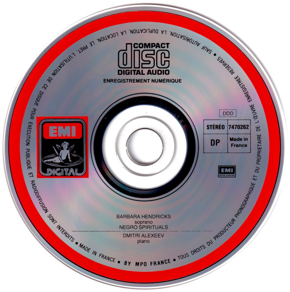 Barbara Hendricks , Dmitri Alexeev - Negro Spirituals | EMI (7470262) - 3 Barbara Hendricks , Dmitri Alexeev - Negro Spirituals | EMI (7470262) - 3
