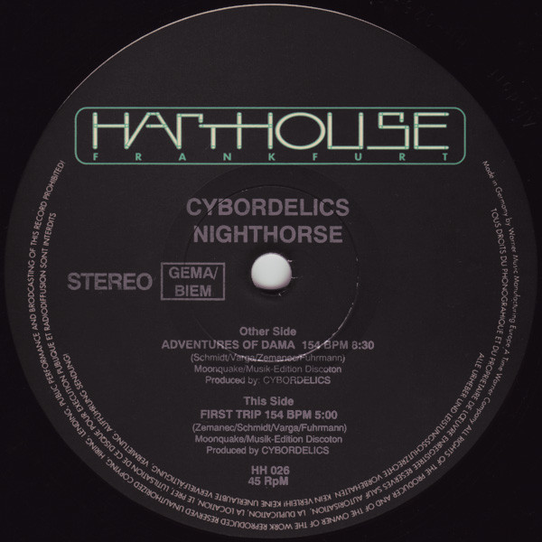 Cybordelics - Nighthorse | Harthouse (HH 026) - main Cybordelics - Nighthorse | Harthouse (HH 026) - main