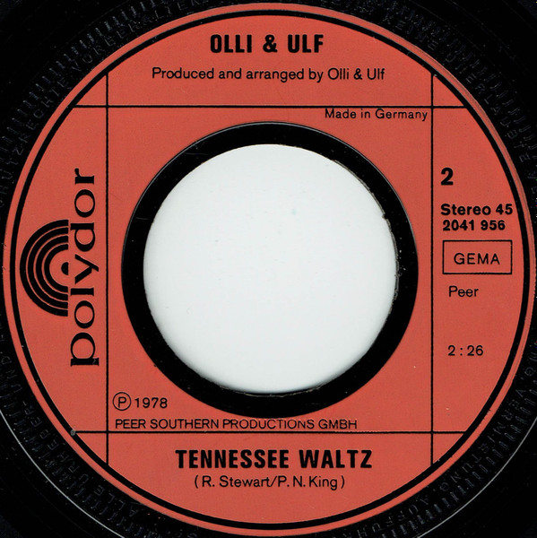 Olli + Ulf - Red Hot / Tennessee Waltz | Polydor (2041 956) - 3