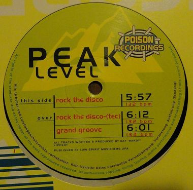 Peak Level - Rock The Disco | Poison Recordings (Poi-0005-9706)