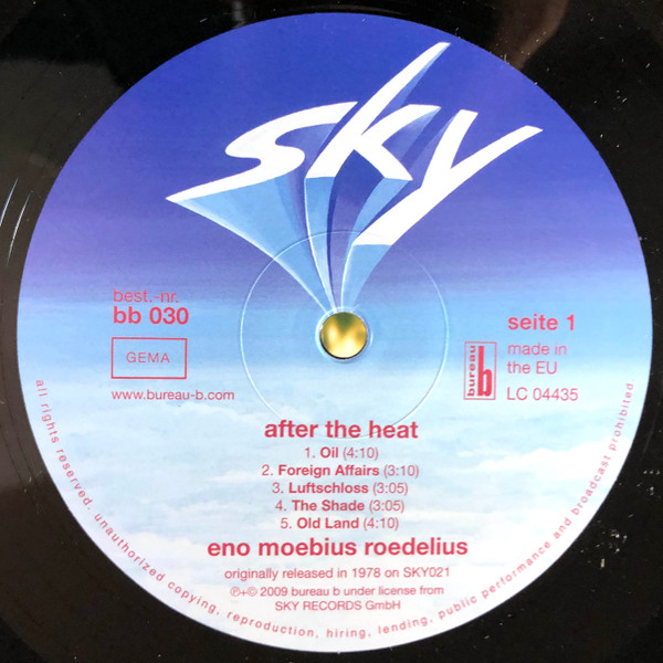 Brian Eno , Dieter Moebius , Hans-Joachim Roedelius - After The Heat | Bureau B (BB 030) - 3
