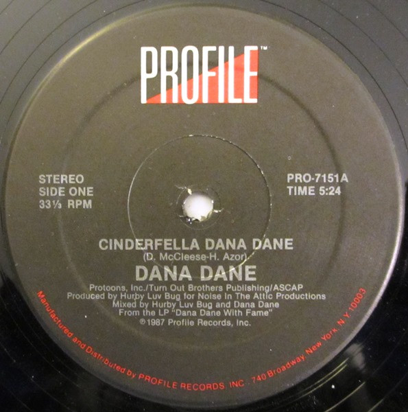 Dana Dane - Cinderfella Dana Dane | Profile Records (PRO-7151)