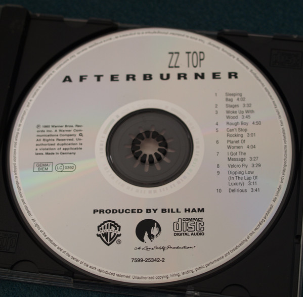 ZZ Top - Afterburner | Warner Bros. Records (7599-25342-2) - 3