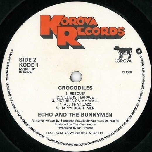 Echo & The Bunnymen - Crocodiles | Korova (KODE 1) - 4 Echo & The Bunnymen - Crocodiles | Korova (KODE 1) - 4