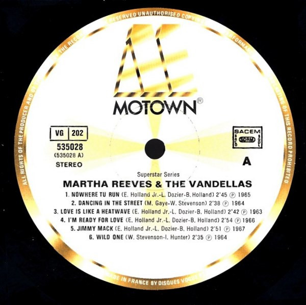 Martha Reeves & The Vandellas - Martha Reeves & The Vandellas | Motown (535028) - 3 Martha Reeves & The Vandellas - Martha Reeves & The Vandellas | Motown (535028) - 3