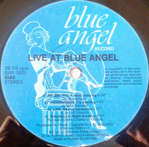 Various - Live At "The Blue Angel" | Blue Angel (BAR 0001) - 3 Various - Live At "The Blue Angel" | Blue Angel (BAR 0001) - 3