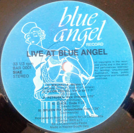Various - Live At "The Blue Angel" | Blue Angel (BAR 0001) - 2 Various - Live At "The Blue Angel" | Blue Angel (BAR 0001) - 2
