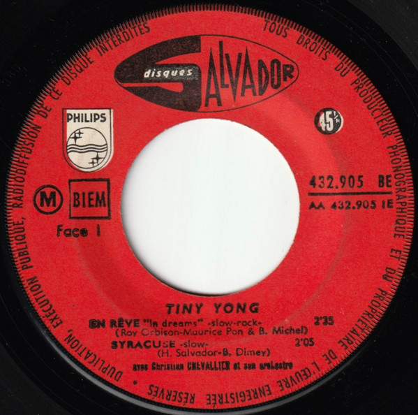 Tiny Yong - Tais-toi Petite Folle | Disques Salvador (432.905 BE) - 3