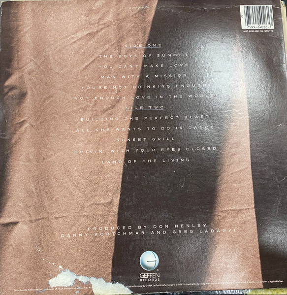 Don Henley - Building The Perfect Beast | Geffen Records (GHS 24026) - 2 Don Henley - Building The Perfect Beast | Geffen Records (GHS 24026) - 2