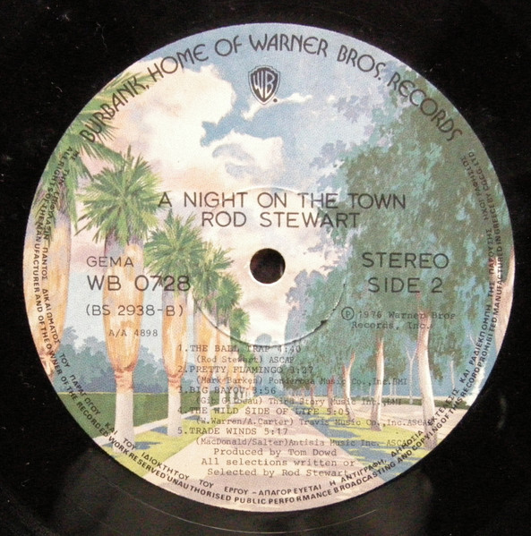 Rod Stewart - A Night On The Town | Warner Bros. Records (0728) - 4