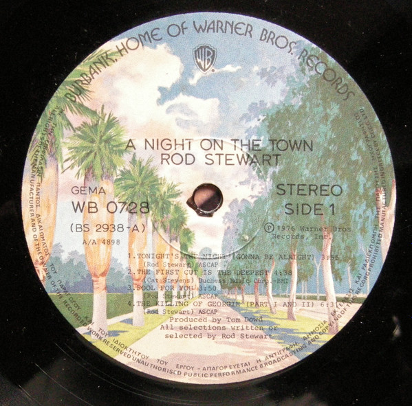 Rod Stewart - A Night On The Town | Warner Bros. Records (0728) - 3