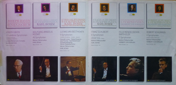 Wolfgang Amadeus Mozart , Berliner Philharmoniker / Karl Böhm , Joseph Haydn , London Philharmonic Orchestra / Eugen Jochum - Symphony Nr. 41 In C Major (Jupiter) / Symphony Nr. 94 In G Major (The Surprise) | Deutsche Grammophon (2545 008) - 4