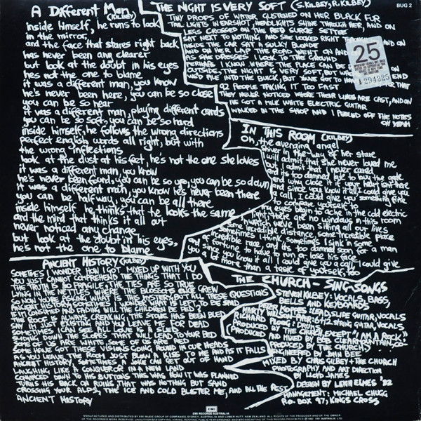 The Church - Sing-Songs | Parlophone (BUG 2) - 2 The Church - Sing-Songs | Parlophone (BUG 2) - 2