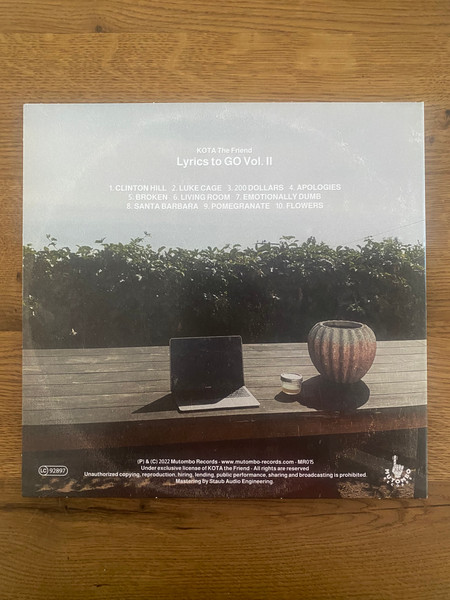 Kota The Friend - Lyrics To Go Vol. II | Mutombo Records (MR015) - 2 Kota The Friend - Lyrics To Go Vol. II | Mutombo Records (MR015) - 2