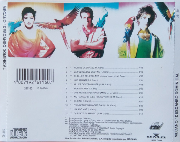 Mecano - Descanso Dominical | Ariola (261 160) - 2