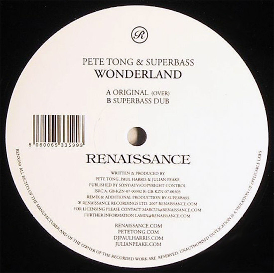 Pete Tong & Superbass - Wonderland | Renaissance (RENX050)