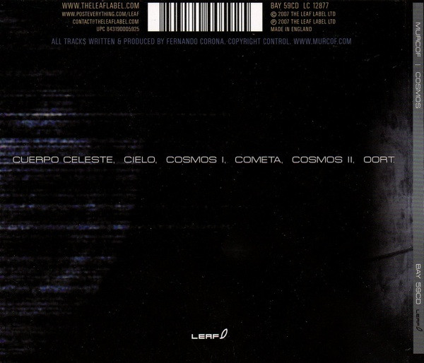 Murcof - Cosmos | Leaf (BAY 59CD) - 2