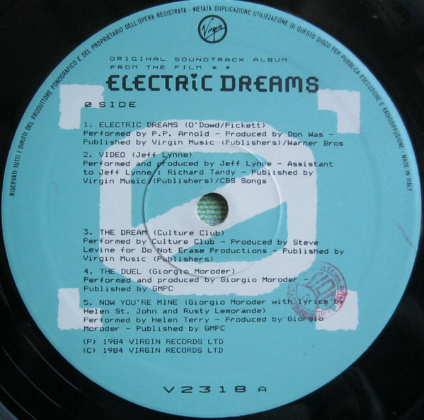 Various - Electric Dreams | Virgin (V 2318) - 3