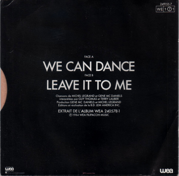 Michel Legrand - We Can Dance / Leave It To Me (Bande Originale Du Film "Paroles Et Musique" | WEA (249155-7) - 2
