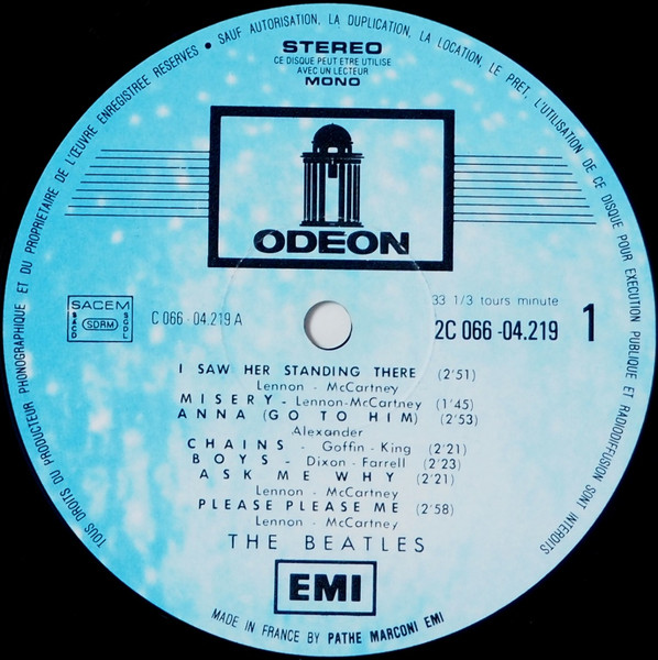 The Beatles - N°1 | Odeon (2C 066-4219) - 2 The Beatles - N°1 | Odeon (2C 066-4219) - 2