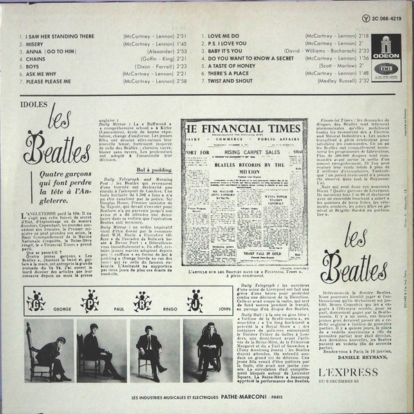 The Beatles - N°1 | Odeon (2C 066-4219)